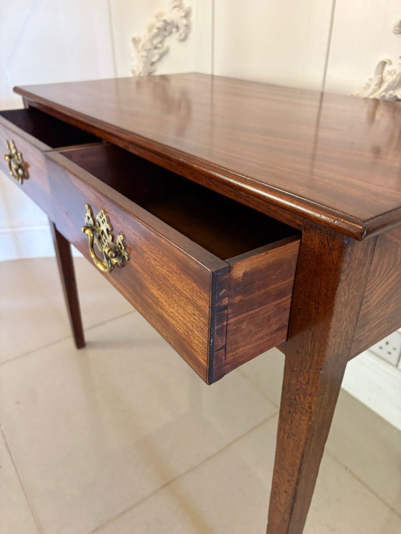 Antique George III Quality Figured Mahogany Side/Console Table - Image 10